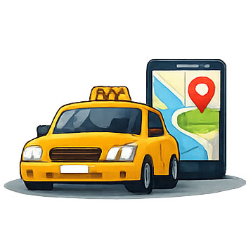 Cab booking icon